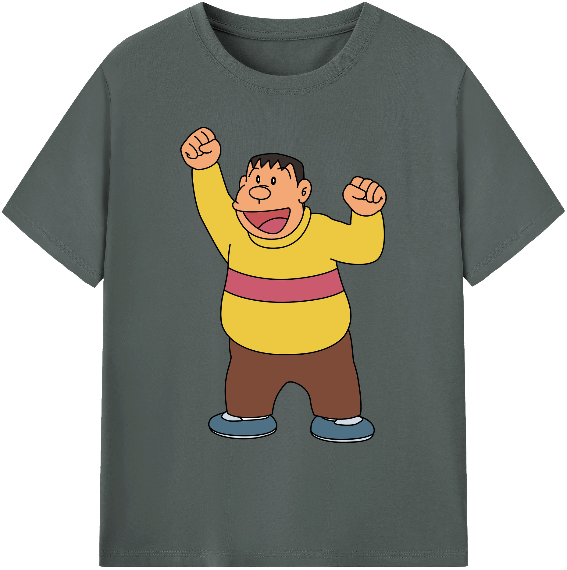 （画像用） ドラえもん 剛田武 Doraemon Gouta Takeshi 綿100％ メンズ半袖Tシャツ｜肌触りやわらか＆通気性